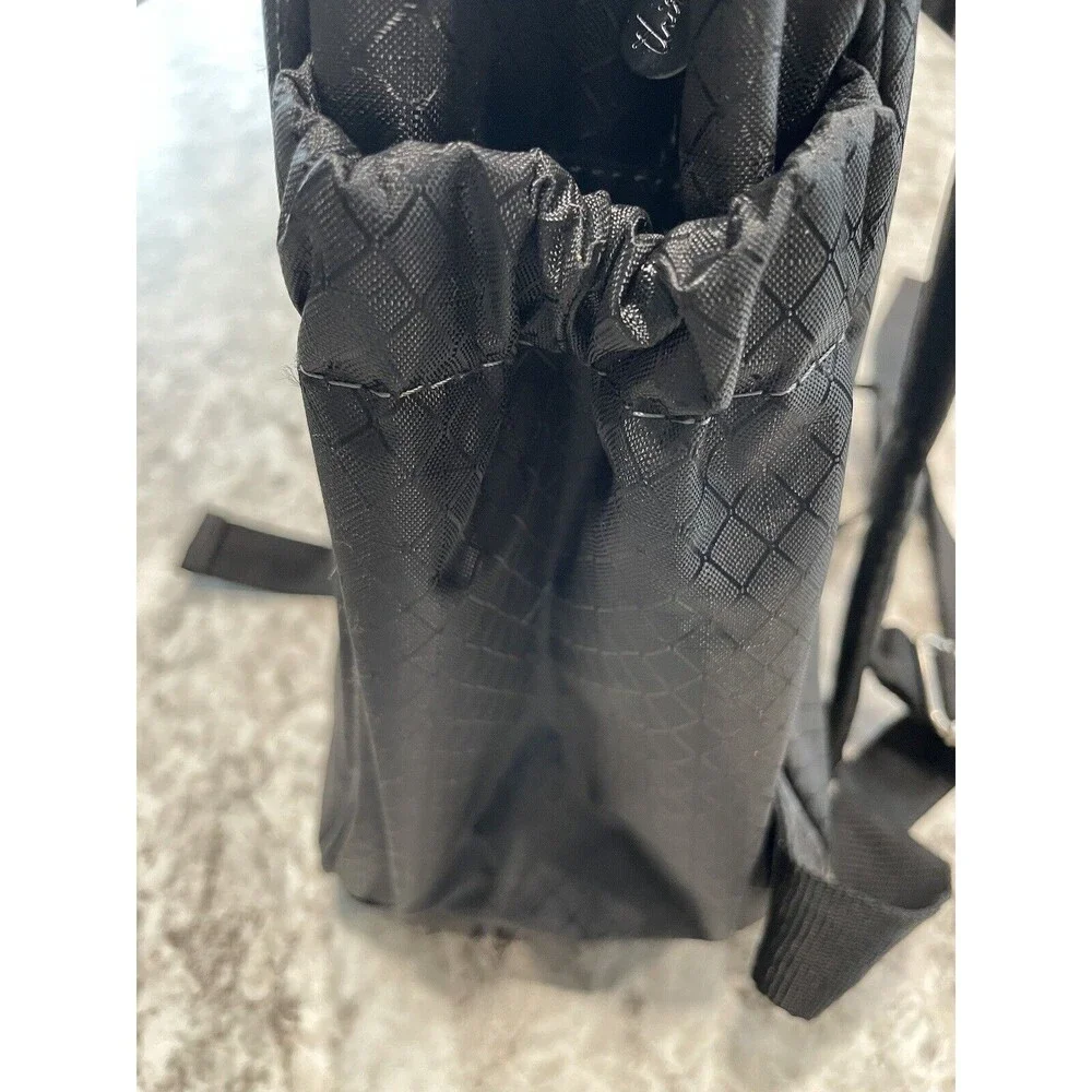 Thirty-One Black Journey Backpack Insulated Cooler Area Multiple Pockets MARK
